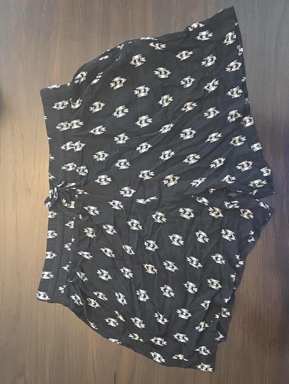 C. Wonder Black Printed High-Waist Women's Shorts